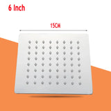 AquaLux SquareRain High-Pressure Ceiling Rain Shower – Stainless Steel