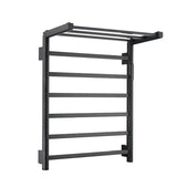LuxeHeat WiFi Electric Towel Warmer – Brushed Gold Heated Towel Rack with Temperature Control