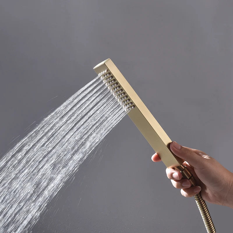 Adjustable Wall Mount Shower Slide Bar Set Premium – Stainless Steel Handheld Shower | Sliding Holder | Water Saving Design