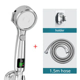 AquaSense LEDTemp Pro High-Pressure Shower Head with Digital Temperature Display