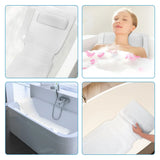 HydroComfort Non-Slip Bathtub Mat with Pillow – Full-Body Bath Cushion with Suction Cups & 4D Ventilation