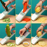 SliceMaster – 6-in-1 Vegetable Slicer & Grater with Interchangeable Stainless Steel Blades