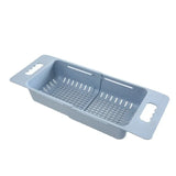 FlexDrain Adjustable Sink Basket – Portable Dish Drainer Rack | Auto-Draining Kitchen Organizer | Vegetable Washing Holder