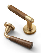 Walnoir Retro Wooden Door Lock – Quiet Interior Door Lock with Classic Design