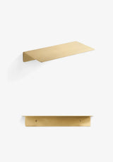 Nurlin Luxury Brass Wall Shelf – Organizer & Storage Rack for Kitchen, Bathroom & Living Space