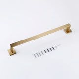 AeroSteel Brushed Stainless Steel Bathroom Hardware Set – Towel Bar, Toilet Paper Holder & Wall Hooks