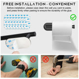 Stick & Style Self-Adhesive Stainless Steel Bathroom Accessory Set – No Drill, Modern & Durable