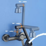 FlexSteel ProFlow 360 Wall Mount Faucet – 4-Mode Flexible Stainless Steel Kitchen