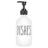 SoapElegance Noir 500 Refillable Soap Dispenser Set – Matte Black Pump Bottles for Kitchen & Bathroom
