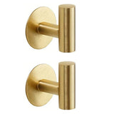 StickMount Stainless Steel Adhesive Wall Hooks – No-Drill Towel & Robe Holder (1–3 Hook Options)