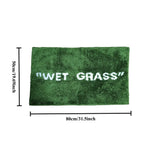 FreshLawn Comfort Mat – Trendy “Wet Grass” Plush Rug in Green