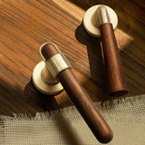 Walnoir Retro Wooden Door Lock – Quiet Interior Door Lock with Classic Design