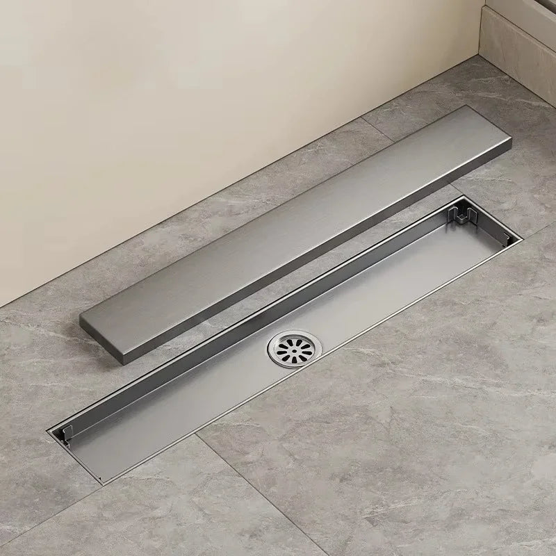 AeroDrain Stainless Steel Shower Floor Drain – Odor-Blocking Square Drain Cover in Brushed 304 Stainless Steel