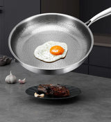 TitanPro – Pure Titanium Frying Pan with Hammered Fish-Scale Pattern