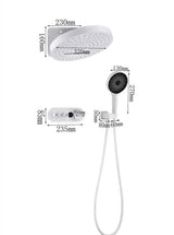 AquaRegal ThermoRain Spa System – 3-in-1 Thermostatic Rainfall Shower Set | Wall Mounted Solid Brass | Brushed Gold or Slate Gray