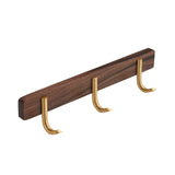 WalnutHook – 3-Hook Wall-Mounted Towel & Coat Rack (Wood & Metal)