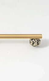 NordicLux Marble & Brass Cabinet Handles – Elegant Drawer & Cabinet Knobs in Scandinavian Design