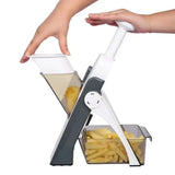 SliceMaster Pro Adjustable Vegetable Chopper – Manual Stainless Steel Dicer & Multi-Cut Food Slicer for Fast, Effortless Meal Prep