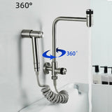 SteelFlow Pro360 Stainless Steel Utility Faucet – 360° Swivel Cold Water Kitchen & Outdoor Sink Tap
