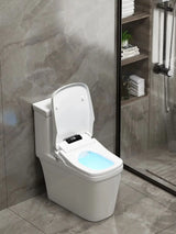 SmartSense AutoLift Pro Square Smart Bidet Seat – Hands-Free Lid, Heated Seat, Warm Wash & Dry, LCD Control Toilet Upgrade