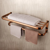 Aurielle Luxury Rose Gold Bathroom Hardware Set – 5-Piece Wall-Mounted Solid Brass Accessory Collection