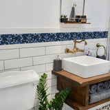 DecoMosaic Waterproof Mosaic Wall Stickers – Peel & Stick Backsplash for Bathroom, Kitchen & Living Spaces