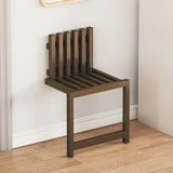 Ultra-Narrow Folding Wall Bench – Drill-Free Solid Bamboo Entryway Stool | Space-Saving Nordic Design