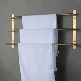 CopperLine Compact Towel Bar with Hook – Chrome Finish (<20 Inches)