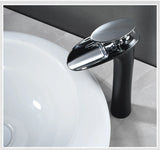 Modern White Waterfall Bathroom Sink Faucet – Single Handle Basin Mixer