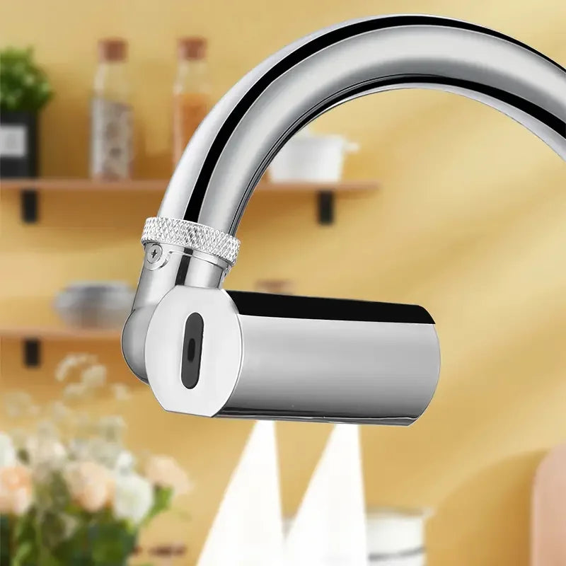 AquaTwist HydroFlow 4-Mode Swivel Kitchen Faucet – 360° Rotating Pull-Control Sink faucet with Waterfall, Spray & Pressure Stream
