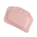 SoftRelax Pink Bath Pillow – Luxury Spa Headrest with Suction Cups