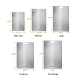 SteelSlice – Double-Sided 316 Stainless Steel Cutting Board with Titanium Coating