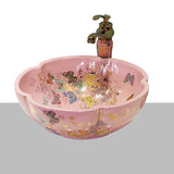Aurora Hand-Painted Designer Vessel Sink