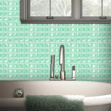 DecoMosaic 3D Peel-and-Stick Mosaic Wall Tiles – 10-Pack Waterproof PVC Stickers for Kitchen & Bathroom