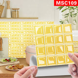 DecoMosaic 3D Peel-and-Stick Mosaic Wall Tiles – 10-Pack Waterproof PVC Stickers for Kitchen & Bathroom