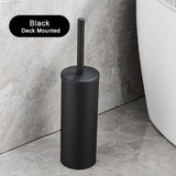 SteelGuard Pro Stainless Steel Toilet Brush & Holder Set – Rustproof Modern Bathroom Cleaning System with Hygienic Cup Design