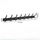 Luxe BlackHook Aluminium Wall Hooks – Clothes & Towel Rack for Bathroom and Kitchen