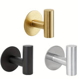 StickMount Stainless Steel Adhesive Wall Hooks – No-Drill Towel & Robe Holder (1–3 Hook Options)