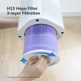 PureBreathe 2-in-1 Air Purifier & Humidifier – H13 HEPA Filter, Ultra-Quiet, Ideal for Allergies, Pets & Smoke