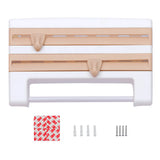 MultiFix 4-in-1 Kitchen Roll Holder – Wall Organizer with Foil Cutter & Bottle Rack