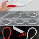 HydroSeal FlexGuard Silicone Water Barrier Strip – Self-Adhesive Shower Dam, Door Seal & Kitchen Splash Guard