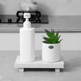 RustiTray – Decorative Wooden Tray Stand | Rustic Farmhouse Style Organizer for Bathroom, Kitchen & Vanity