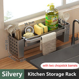 SinkMate Kitchen Sink Organizer – ABS Plastic Sponge & Draining Rack