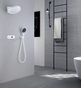 AquaRegal ThermoRain Spa System – 3-in-1 Thermostatic Rainfall Shower Set | Wall Mounted Solid Brass | Brushed Gold or Slate Gray
