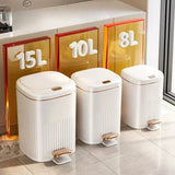 SilentStep Luxury Step Trash Can – 8L / 10L – 8L / 10L Stylish Pedal Bin with Lid for Bathroom, Kitchen & Office