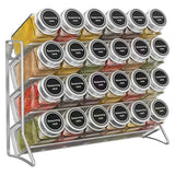 4 Tier Wall Mounted Spice Rack Organizer Premium – Carbon Steel Kitchen Shelf | Pantry Cabinet Storage | Space Saving Design