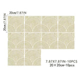 ArtTiles 10-Piece Abstract Matte Tile Sticker Set – Self-Adhesive Vinyl Wall & Floor Tiles for Kitchen & Bathroom
