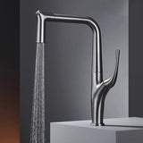 AquaLuxe – Luxury Pull-Out Kitchen Faucet | Brushed Gold & Black
