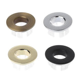 DrainElegance Solid Brass Sink Overflow Cover Ring – Universal 0.87–0.98 in. Fit