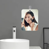 AquaView Fogless Shower Mirror – Rectangular Acrylic Mirror with Hook Mount